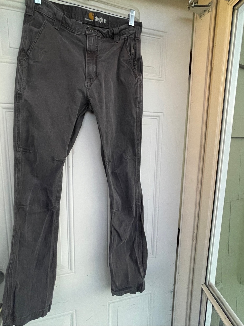 Carhartt Straight Fit Men's Chinos — Charcoal Gray